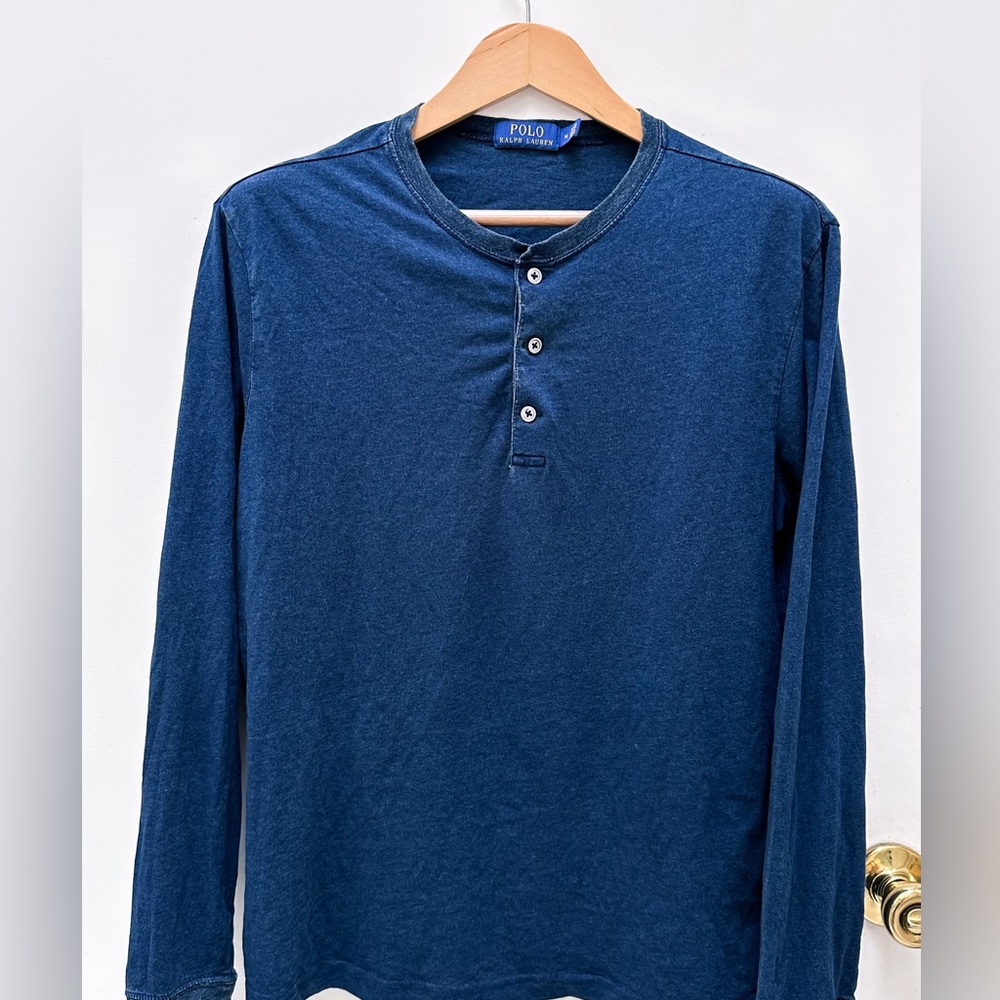 polo by ralph lauren men's henley long sleeve tee